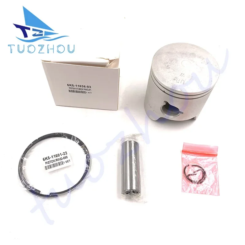 6K5-11636-03 6K5-11636-03-00 Piston (+0.50) 6K5-11601-22-00 Piston Ring (+0.5Mm) For Yamaha 60HP
6K5-11636-03 6K5-11636-03-00 Piston (+0.50) 6K5-11601-22-00 Piston Ring (+0.5Mm) For Yamaha 60HP