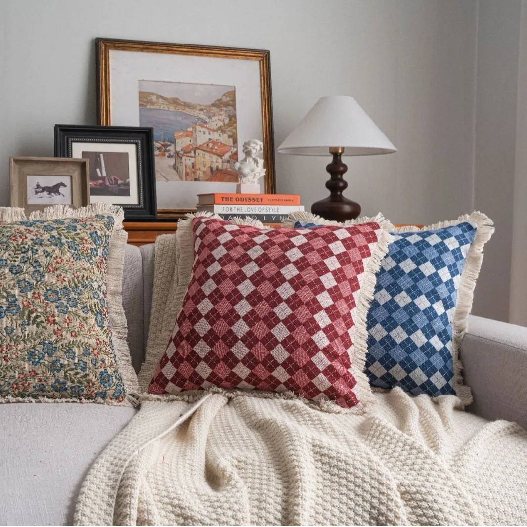 American Jacquard Tassel Sofa Pillowcase No Core Pillowcase Bedside Cushion Living Room Chair Car Cushion Cushion No Core Classi
American Jacquard Tassel Sofa Pillowcase No Core Pillowcase Bedside Cushion Living Room Chair Car Cushion Cushion No Core Classi