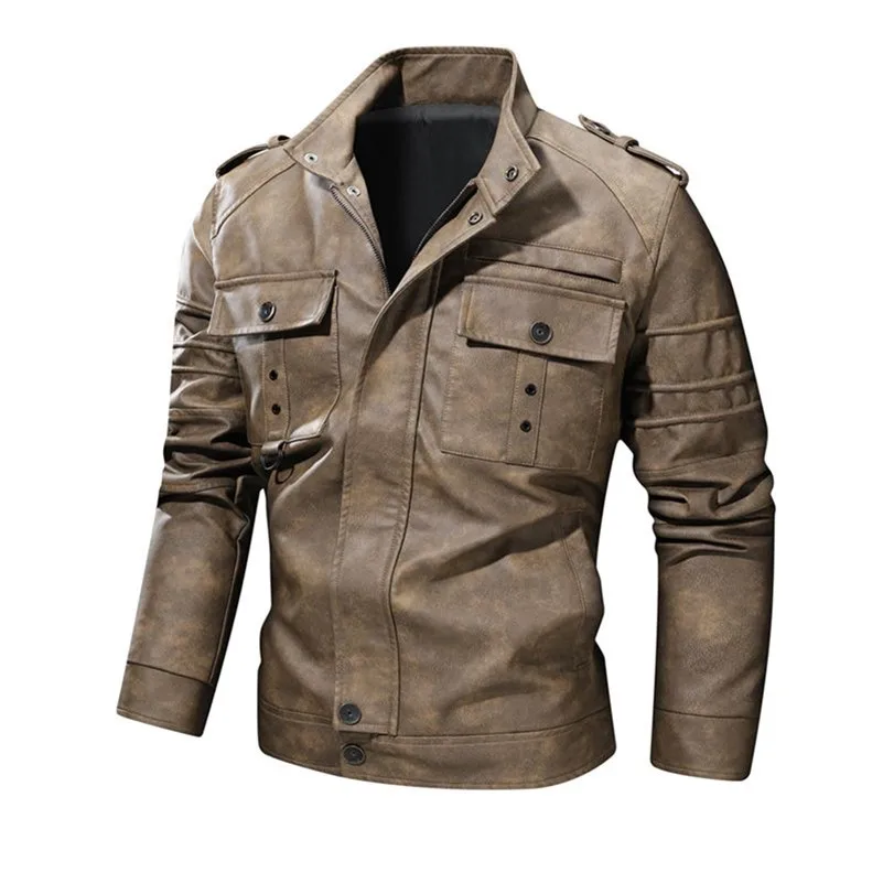 Autumn and Spring New Style Pure Color American Vintage Leather Jacket Men's Casual Loose Sports Plus Size High-end Outerwear
Autumn and Spring New Style Pure Color American Vintage Leather Jacket Men's Casual Loose Sports Plus Size High-end Outerwear