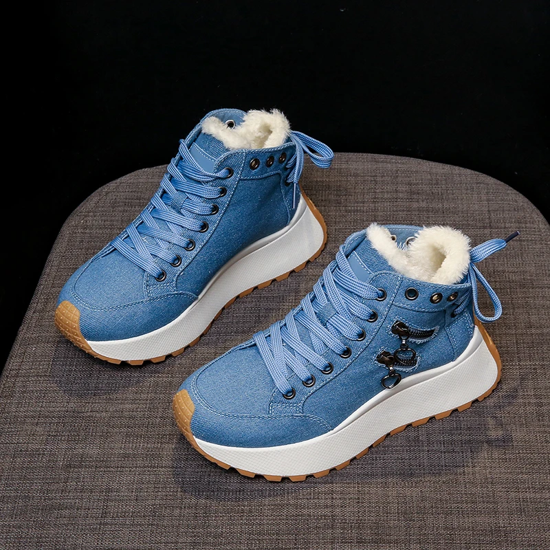 Women's Sports Shoes Fur Cowboy Ankle Warm Snow Boots Winter 2025 Women's Sneaker Flats Platform Casual Plush Zapatos De Mujer
Women's Sports Shoes Fur Cowboy Ankle Warm Snow Boots Winter 2025 Women's Sneaker Flats Platform Casual Plush Zapatos De Mujer