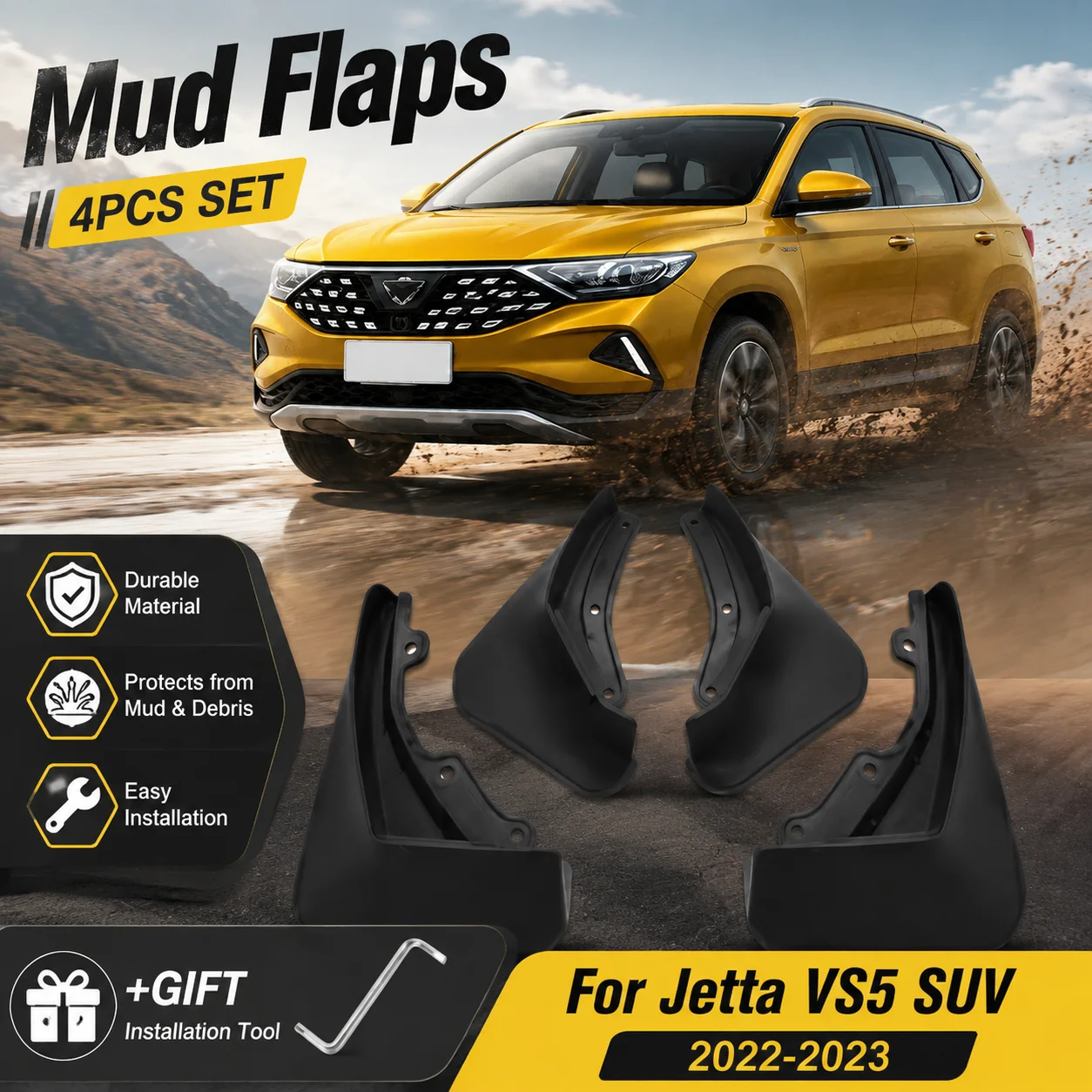 For Volkswagen VW Jetta VS5 2022-2023 Front Rear Mudguard Wheel Protector Anti-splash Mud Flap Fender New Upgrade MudFlaps Car
For Volkswagen VW Jetta VS5 2022-2023 Front Rear Mudguard Wheel Protector Anti-splash Mud Flap Fender New Upgrade MudFlaps Car