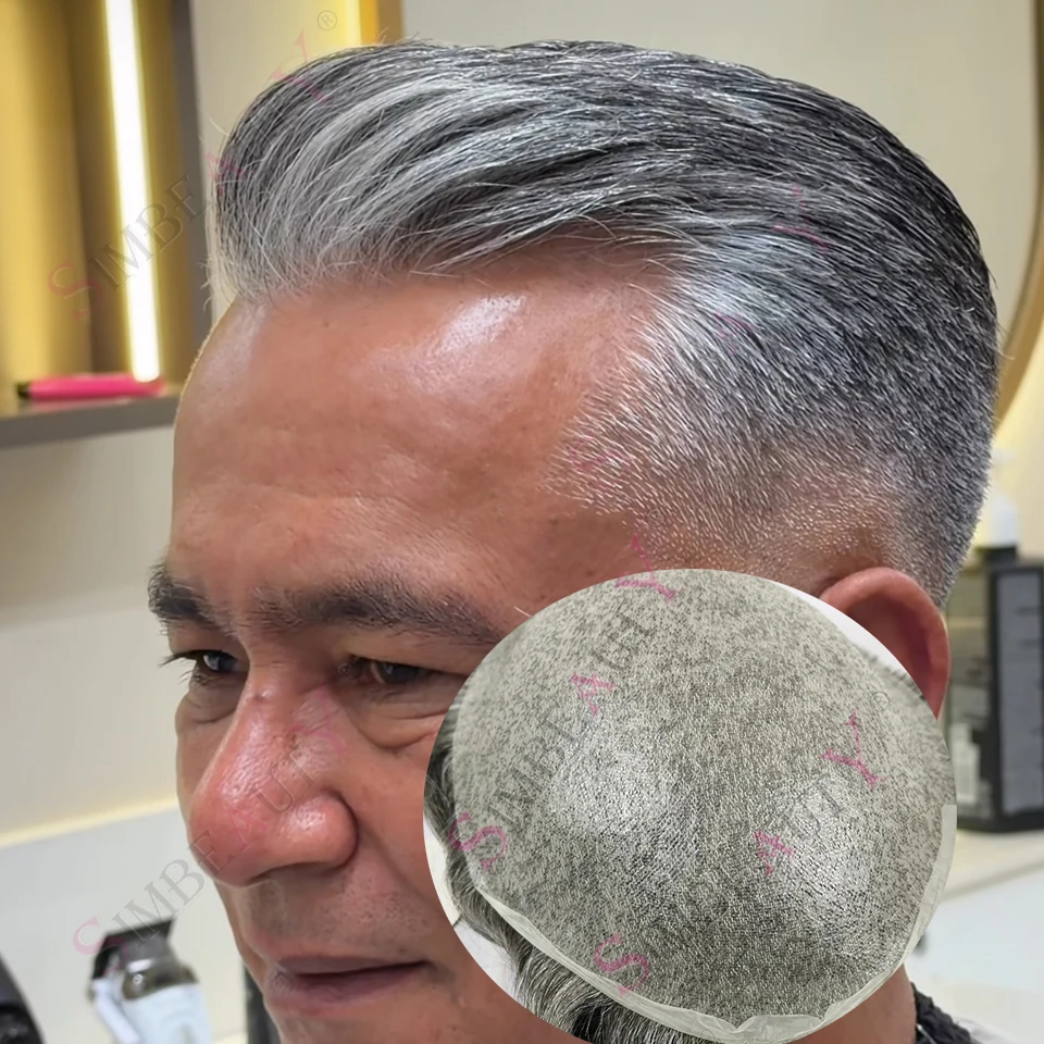 Natural 0.02mm Vloop Super Thin Skin 90%Density Capillary Prosthesis System Invisible Hairline Human Hair Grey 1b65 Men Toupee
Natural 0.02mm Vloop Super Thin Skin 90%Density Capillary Prosthesis System Invisible Hairline Human Hair Grey 1b65 Men Toupee