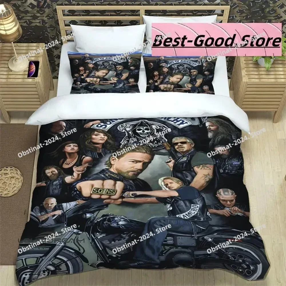 3D Fashion Sons of Anarchy Retro Bedding Set Duvet Cover Full Queen King Size Pillowcase Bed Printed Bed Set Aldult Kid Bedroom
3D Fashion Sons of Anarchy Retro Bedding Set Duvet Cover Full Queen King Size Pillowcase Bed Printed Bed Set Aldult Kid Bedroom