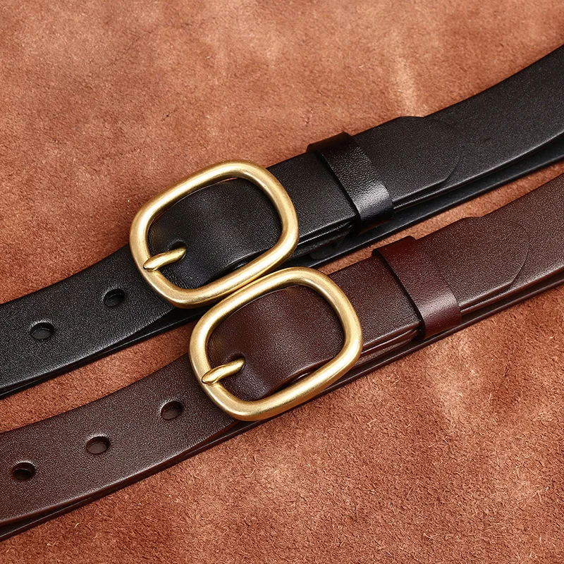 Minimalist And Versatile Brass Needle Buckle Instagram Style Women's Belt Fashion Trend Genuine Leather Belt For Women
Minimalist And Versatile Brass Needle Buckle Instagram Style Women's Belt Fashion Trend Genuine Leather Belt For Women