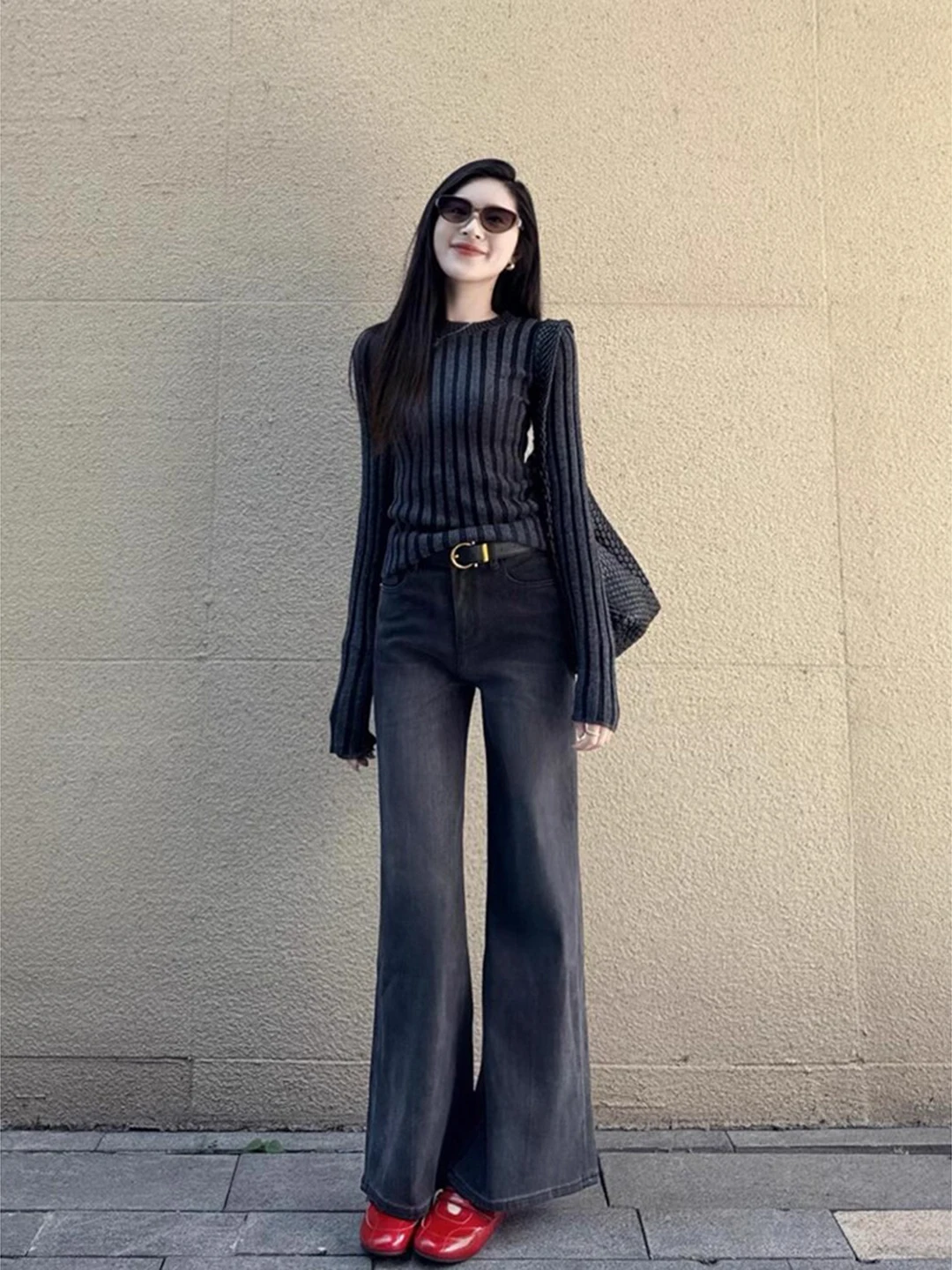 Early Autumn Knitted Top And Wide Leg Pants Women's Design Cool And Stylish Two Piece Set Korean Style High Waist Long Pants
Early Autumn Knitted Top And Wide Leg Pants Women's Design Cool And Stylish Two Piece Set Korean Style High Waist Long Pants