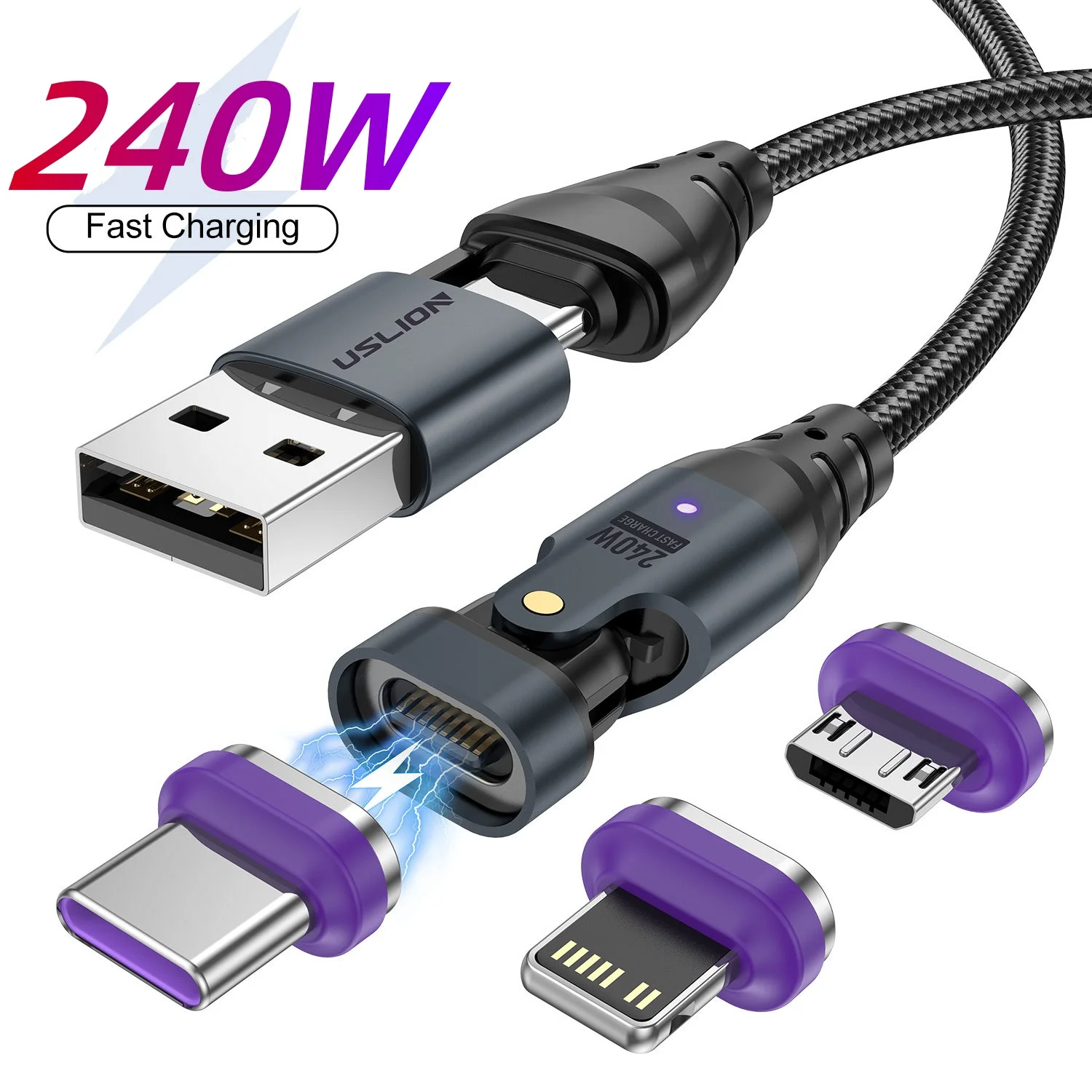 Новый сверхбыстрый зарядный кабель 240 Вт с двумя и тремя изгибами, магнитный кабель для передачи данных, 5 А, многофункциональный портативный зарядный кабель типа C PD100W
Новый сверхбыстрый зарядный кабель 240 Вт с двумя и тремя изгибами, магнитный кабель для передачи данных, 5 А, многофункциональный портативный зарядный кабель типа C PD100W