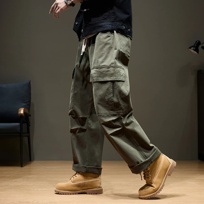 2026 Men's Baggy Cargo Pants with Pockets 100% Cotton Drawstring Elastic Waist Wide Leg Outdoor Casual Pants Plus Size 8XL
2026 Men's Baggy Cargo Pants with Pockets 100% Cotton Drawstring Elastic Waist Wide Leg Outdoor Casual Pants Plus Size 8XL