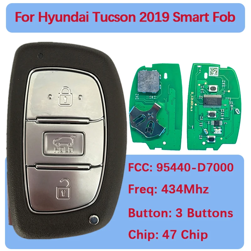 CN020131 Послепродажный 3-кнопочный смарт-брелок 47 чипов 434 МГц FCC 95440-D7000 FOB-4F11 Пульт дистанционного управления без ключа для Hyundai Tucson 2019
CN020131 Послепродажный 3-кнопочный смарт-брелок 47 чипов 434 МГц FCC 95440-D7000 FOB-4F11 Пульт дистанционного управления без ключа для Hyundai Tucson 2019