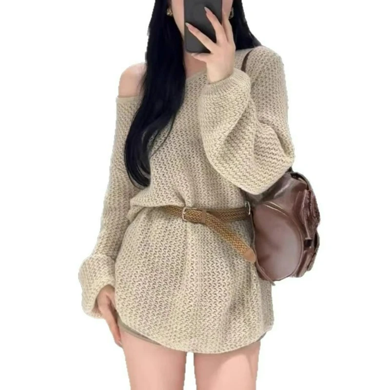 Женский вязаный свитер с длинными рукавами во французском стиле, осень/зима 2026, свободный повседневный топ средней длины, простой универсальный
Женский вязаный свитер с длинными рукавами во французском стиле, осень/зима 2026, свободный повседневный топ средней длины, простой универсальный