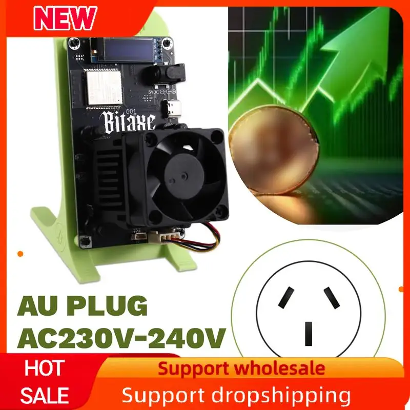 Superb Bitcoin Mining Enhanced: Bitaxe Gamma 601 Solo Miner 1.2TH/S, 18-22W, BM1370 Chip, AU Plug, Modeled After Antminer S21 Pr
Superb Bitcoin Mining Enhanced: Bitaxe Gamma 601 Solo Miner 1.2TH/S, 18-22W, BM1370 Chip, AU Plug, Modeled After Antminer S21 Pr