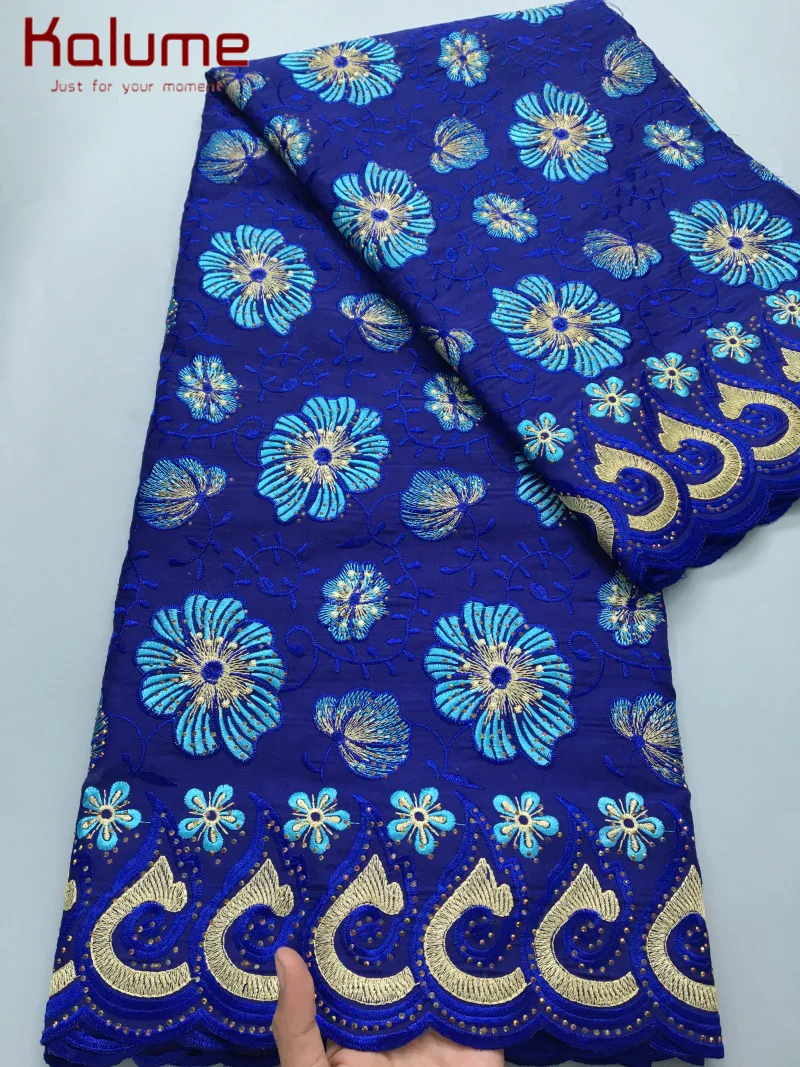 Kalume African Cotton Lace Fabric Latest 5Yards Swiss Cotton With Crystal And Embroidery For Women Wedding Party Dresses F4210
Kalume African Cotton Lace Fabric Latest 5Yards Swiss Cotton With Crystal And Embroidery For Women Wedding Party Dresses F4210