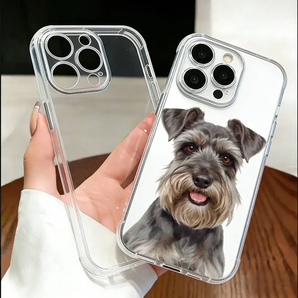 Schnauzer Dog Phone Case For iPhone 17 16 15 14 13 12 11 Mini Pro Max Plus Transparent Cover
Schnauzer Dog Phone Case For iPhone 17 16 15 14 13 12 11 Mini Pro Max Plus Transparent Cover