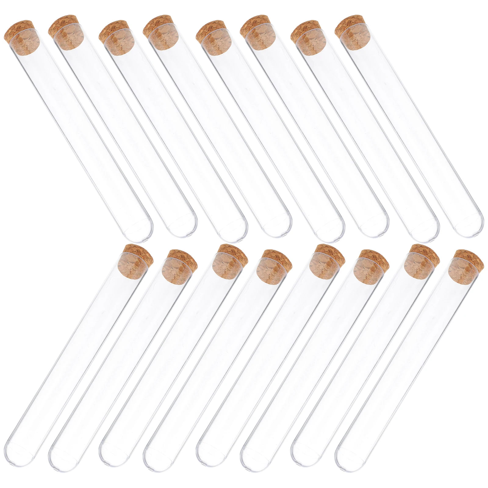 25pcs Test Tubes 20x150mm Plastic Cork Stopper Leak Proof Small Vials Sample Storage Clear Travel Size Mini Tubes
25pcs Test Tubes 20x150mm Plastic Cork Stopper Leak Proof Small Vials Sample Storage Clear Travel Size Mini Tubes