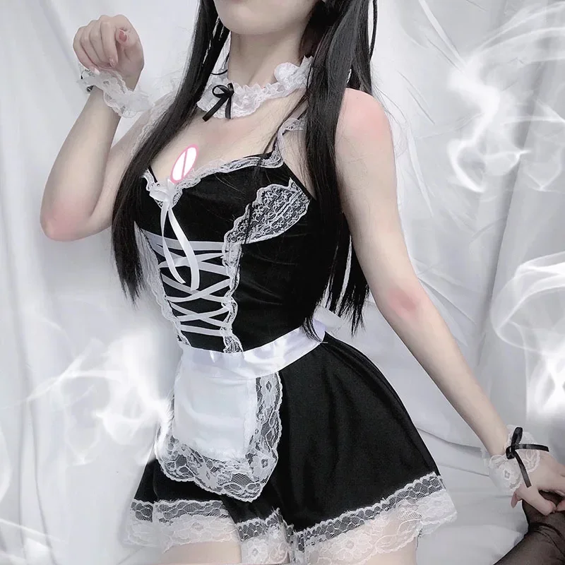 Sexy Lolita Japanse Meid Cosplay Kostuum Lingerie Babydoll Jurk Uniform Erotische Rollenspel Franse Schort Servant
Sexy Lolita Japanse Meid Cosplay Kostuum Lingerie Babydoll Jurk Uniform Erotische Rollenspel Franse Schort Servant