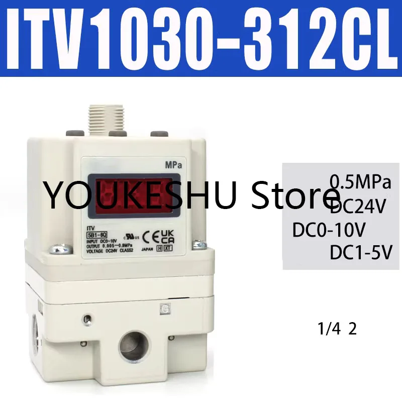 Brand new original electrical proportional valve ITV1030-312CL with C bracket and data cable
Brand new original electrical proportional valve ITV1030-312CL with C bracket and data cable