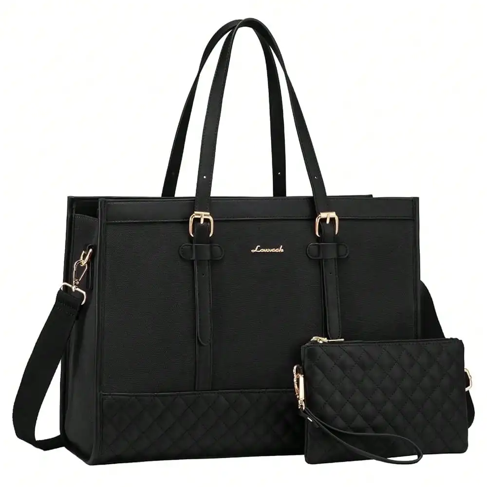 Laptop Bag For Women 15.6 Inch Canvas Laptop Tote Bag, Large Capacity Work Bag With Clutch Purse, Computer Bag Office Business Briefcase, Casual Handbag For Travel College Teacher Schoolsss
Laptop Bag For Women 15.6 Inch Canvas Laptop Tote Bag, Large Capacity Work Bag With Clutch Purse, Computer Bag Office Business Briefcase, Casual Handbag For Travel College Teacher Schoolsss