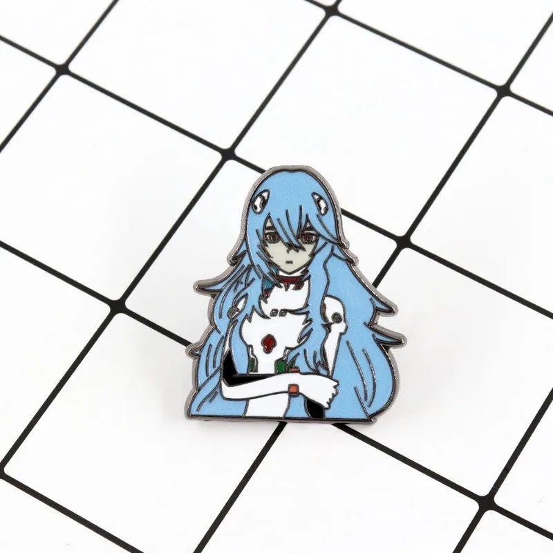Hot Kawaii Neon Genesis and Evangelions Series Cartoon Brooch Cute Anime Character Ayanami Rei Creativity Backpack Metal Brooch
Hot Kawaii Neon Genesis and Evangelions Series Cartoon Brooch Cute Anime Character Ayanami Rei Creativity Backpack Metal Brooch
