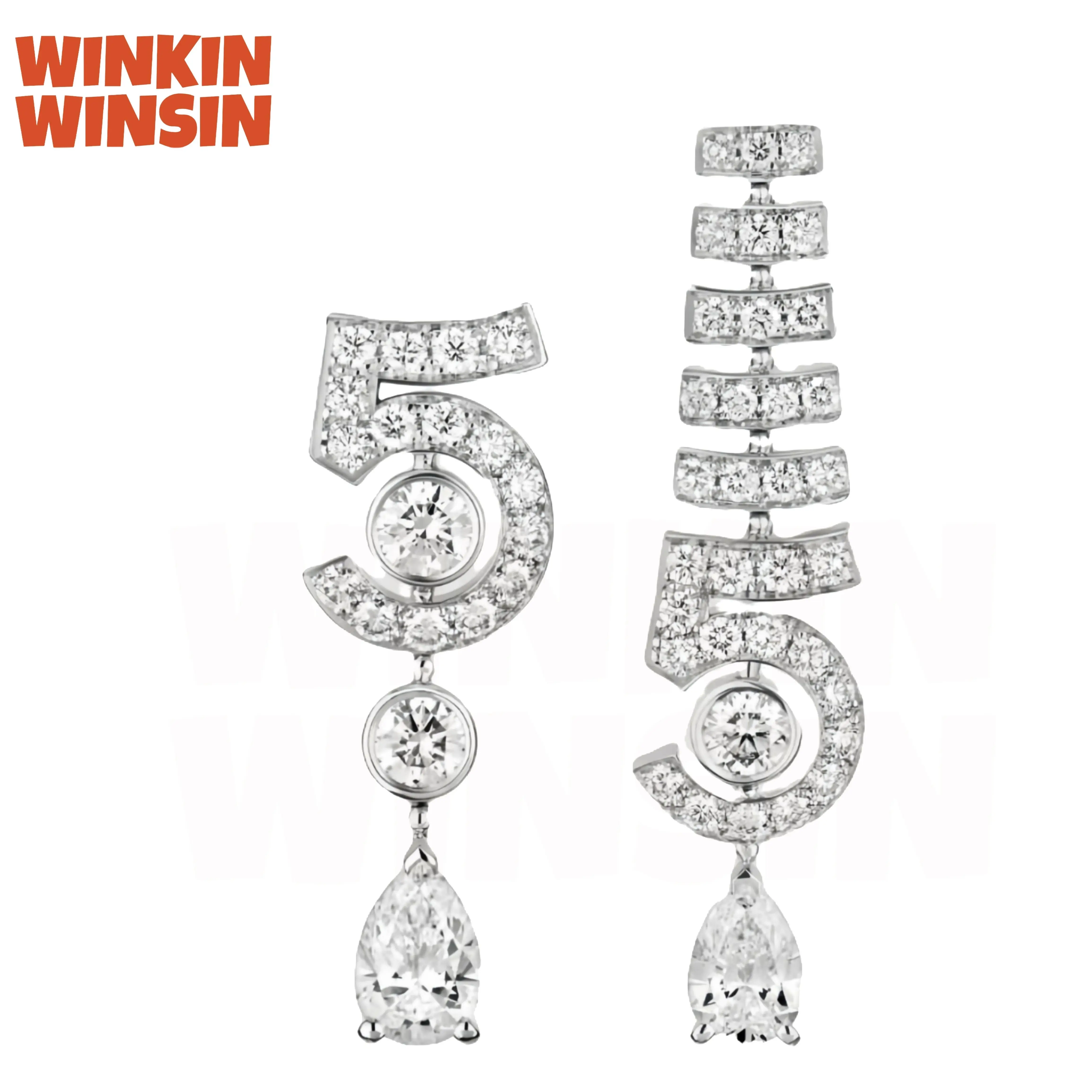 Winkin Winsin Brand Top Quality Real 925 Sterling Silver Tassel Drop Earrings Stud For Women N Figure 5 Earrings S925 Jewelry
Winkin Winsin Brand Top Quality Real 925 Sterling Silver Tassel Drop Earrings Stud For Women N Figure 5 Earrings S925 Jewelry