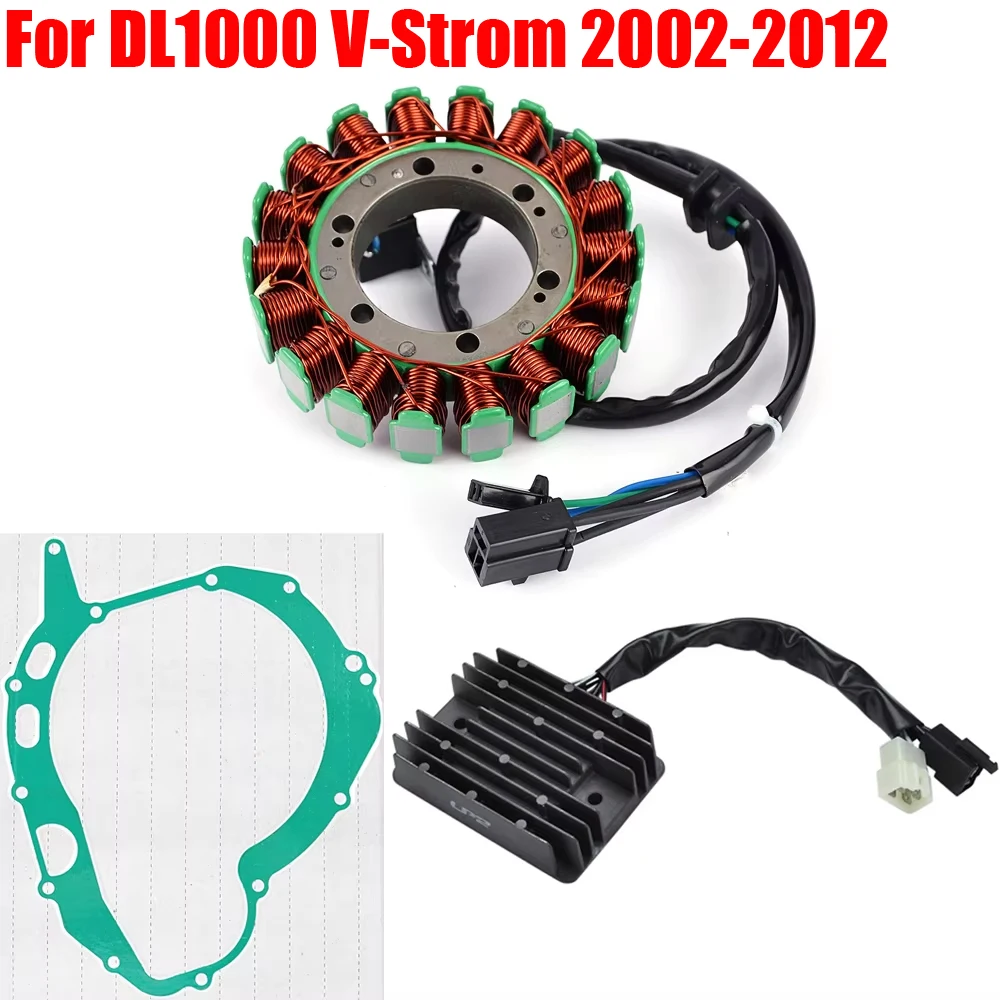 DL1000 Stator Coil + Regulator Rectifier + Gasket For Suzuki DL 1000 V-Strom 2003 2004 2005 2006 2007 2008 2009 2010 2011 2012
DL1000 Stator Coil + Regulator Rectifier + Gasket For Suzuki DL 1000 V-Strom 2003 2004 2005 2006 2007 2008 2009 2010 2011 2012