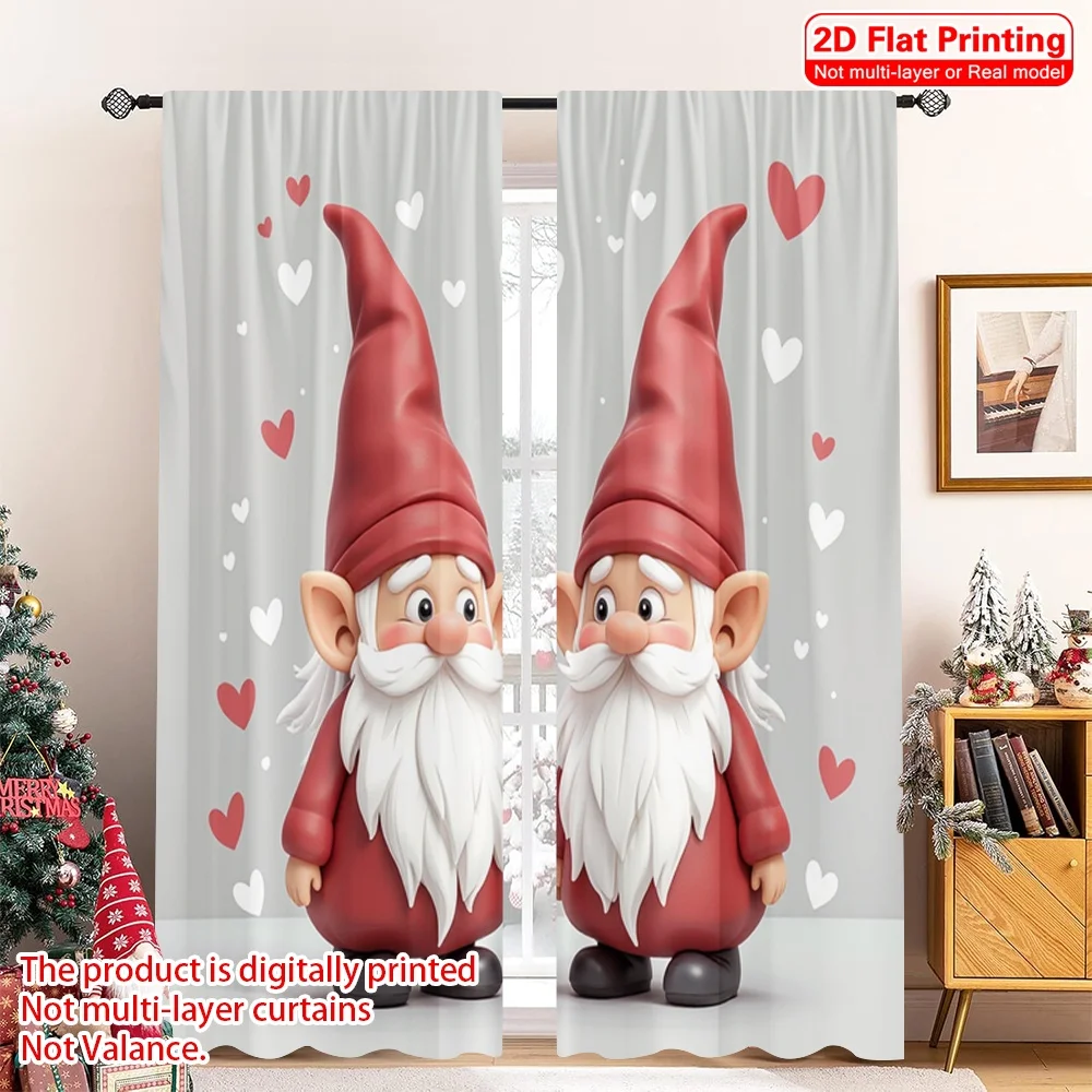 2pcs 2D flat printing Merry Christmas Curtains Cute Christmas Gnomes Couple Polyester Without Electricity Holiday Decorations
2pcs 2D flat printing Merry Christmas Curtains Cute Christmas Gnomes Couple Polyester Without Electricity Holiday Decorations