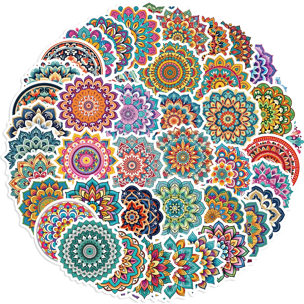 50pcs Mandala Flowers Cartoon Graffiti Stickers Decals Decoration DIY Skateboard Notebook Phone Laptop Cute Sticker
50pcs Mandala Flowers Cartoon Graffiti Stickers Decals Decoration DIY Skateboard Notebook Phone Laptop Cute Sticker