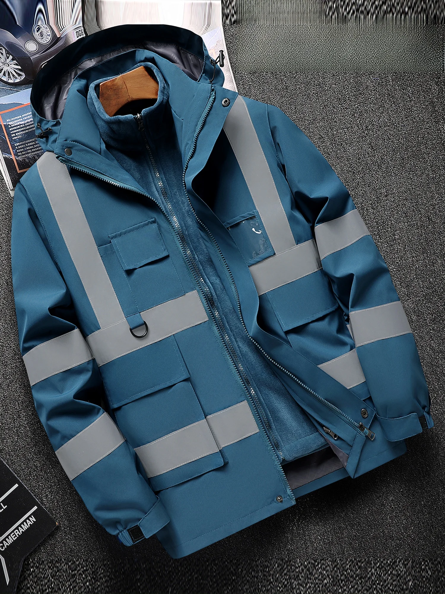 ex Tee-in-One Detachable Hat Silver Velvet Windproof Waterproof Jaet Spring Autumn Outerwear Thiened Long Sv...
ex Tee-in-One Detachable Hat Silver Velvet Windproof Waterproof Jaet Spring Autumn Outerwear Thiened Long Sv...