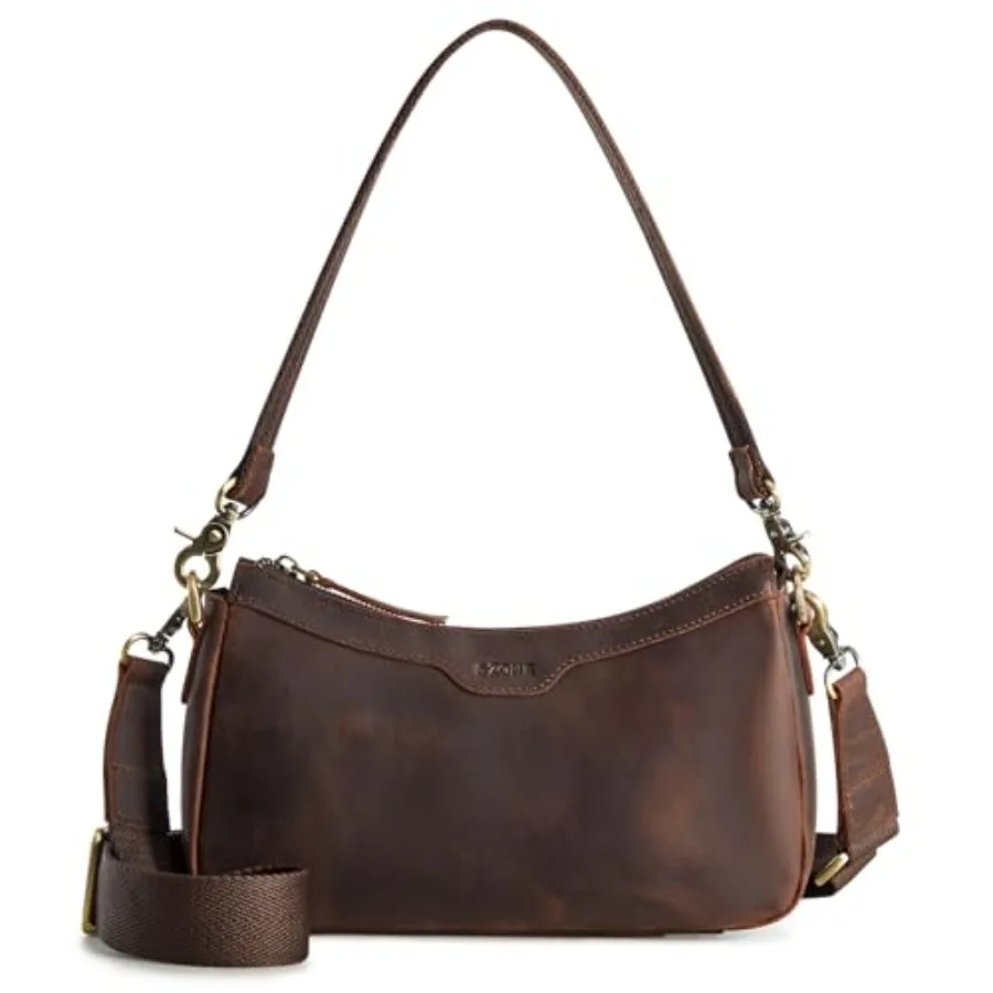 Leather Shoulder Bag for Women Small Crossbody Bags Hobo Purses with 2 Straps
Leather Shoulder Bag for Women Small Crossbody Bags Hobo Purses with 2 Straps