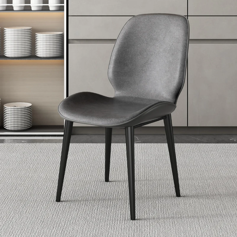 Grey Black Metal Legs Dining Chairs Restaurant Leather Desk Dining Chairs Waiting Back Support Relaxing Chaise Home Decoration
Grey Black Metal Legs Dining Chairs Restaurant Leather Desk Dining Chairs Waiting Back Support Relaxing Chaise Home Decoration