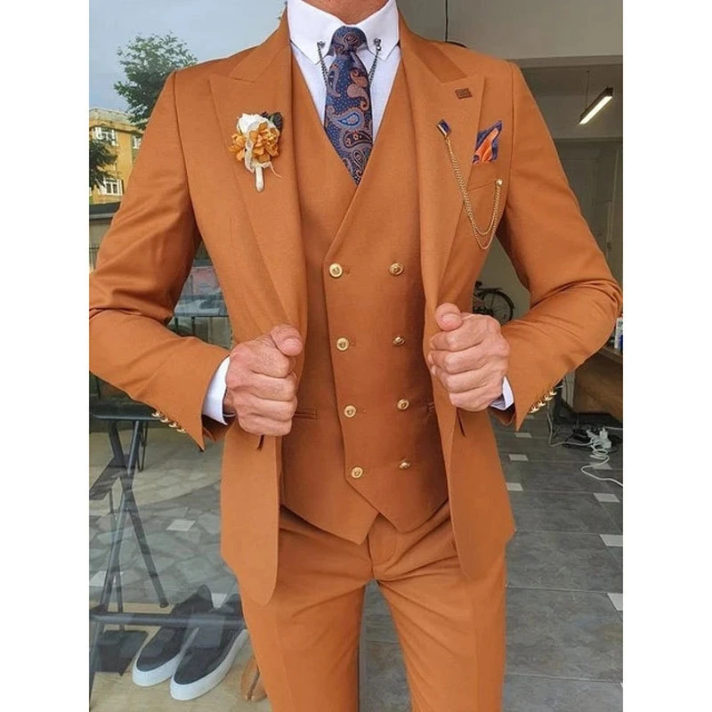 Men Suit Three-piece Wedding Banquet Groom Business Korean Style Plus Size Multicolor
Men Suit Three-piece Wedding Banquet Groom Business Korean Style Plus Size Multicolor
