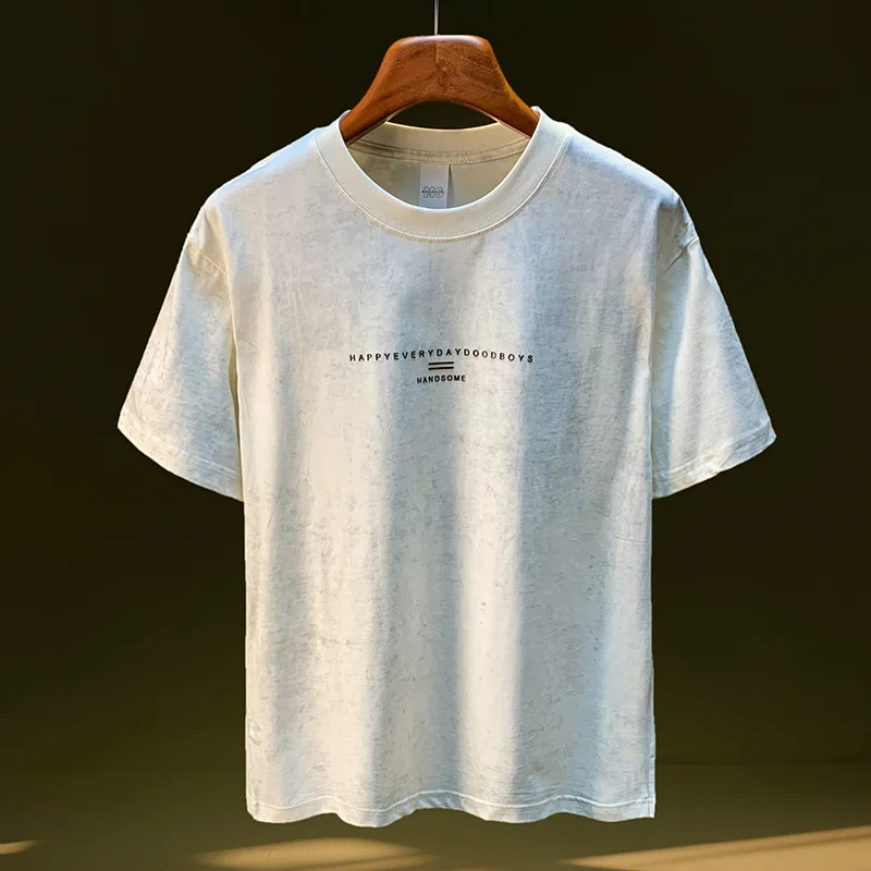Retro design short sleeved T-shirt men's summer trend loose, nostalgic, simple and fashionable top
Retro design short sleeved T-shirt men's summer trend loose, nostalgic, simple and fashionable top
