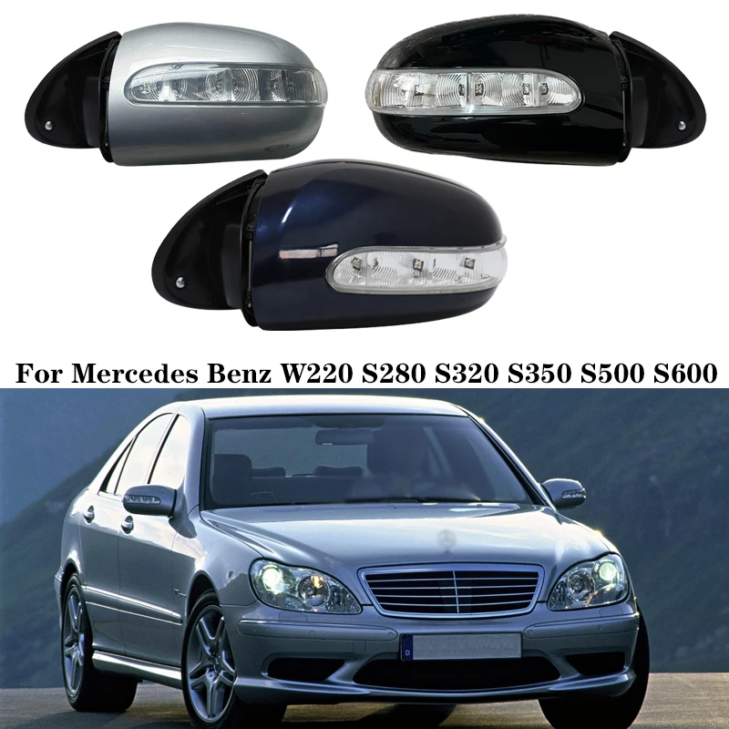 Car Rear View Mirror Side Door Mirror Assembly For Mercedes Benz W220 S280 S320 S350 S500 S600 Auto Electric folding Mirror Assy
Car Rear View Mirror Side Door Mirror Assembly For Mercedes Benz W220 S280 S320 S350 S500 S600 Auto Electric folding Mirror Assy
