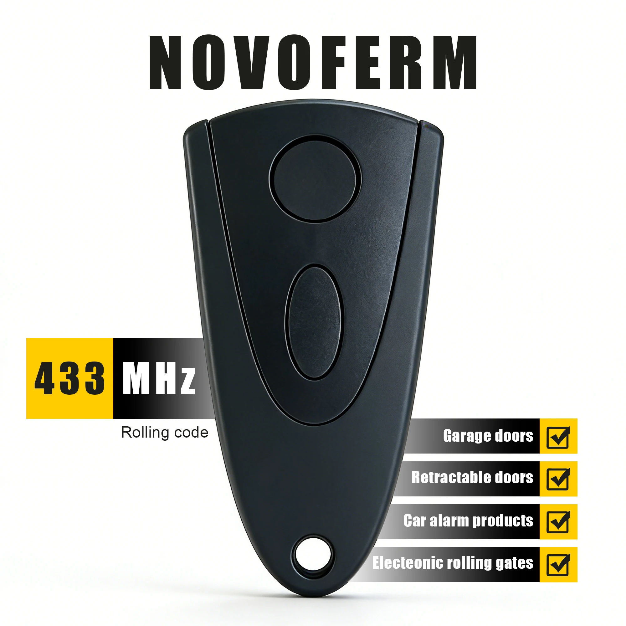 433.92MHz Rolling Code Remote Control Fit NOVOFERM MINI-NOVOTRON 522 524 Garage Door Opener
433.92MHz Rolling Code Remote Control Fit NOVOFERM MINI-NOVOTRON 522 524 Garage Door Opener