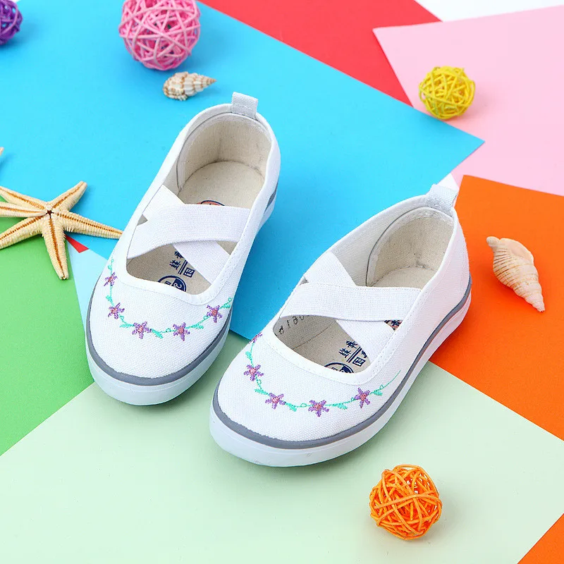 Children White Sneakers Canvas Shoes for Girls School Student Dance gymnastics Shoes Kids Casual Sport Shoes for Kindergarten
Children White Sneakers Canvas Shoes for Girls School Student Dance gymnastics Shoes Kids Casual Sport Shoes for Kindergarten