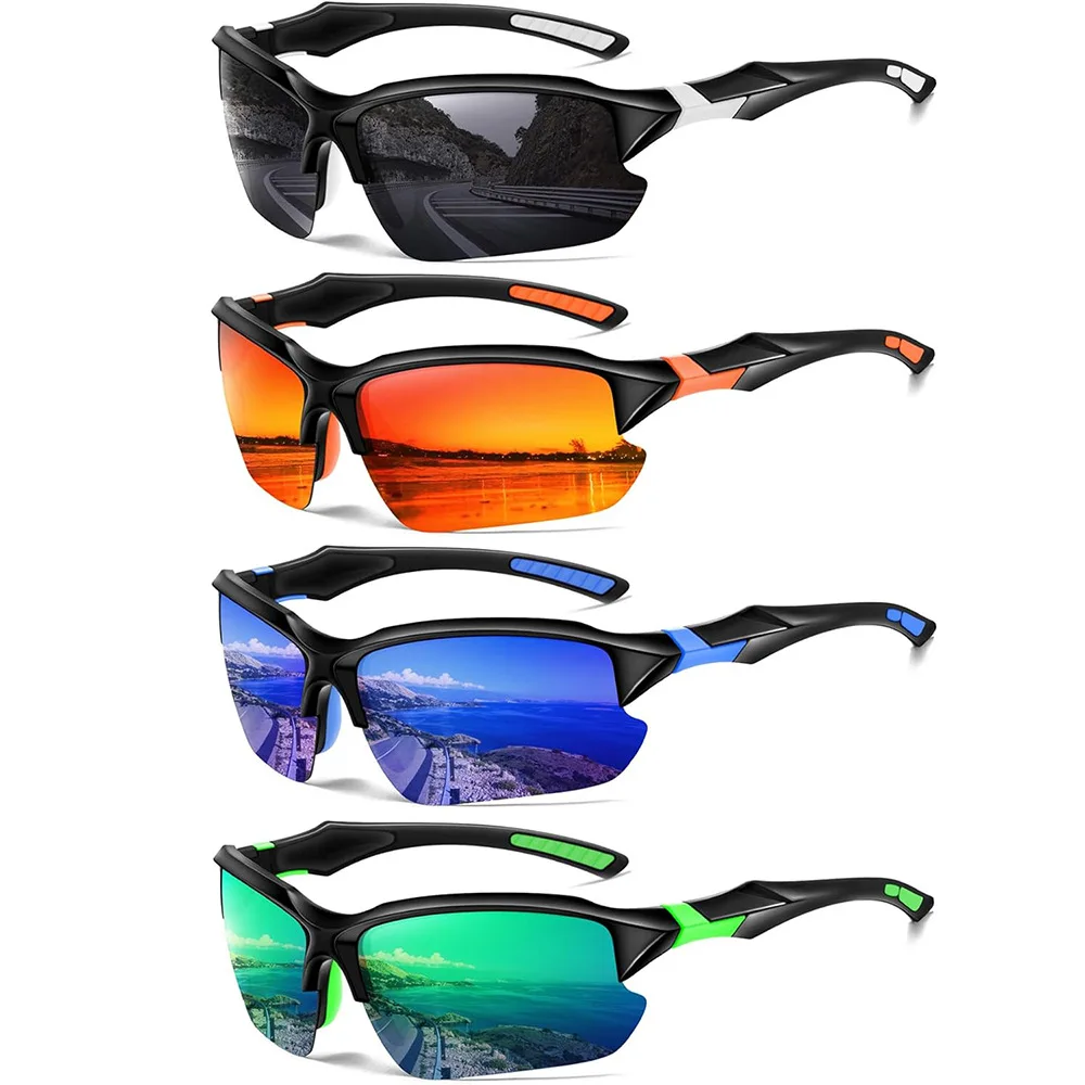 New Sports Wrap Around Sunglasses For Women Men Large One Piece Sun Shades For Cycling Fishing Skiing Fashion Sun Glasses UV400
New Sports Wrap Around Sunglasses For Women Men Large One Piece Sun Shades For Cycling Fishing Skiing Fashion Sun Glasses UV400