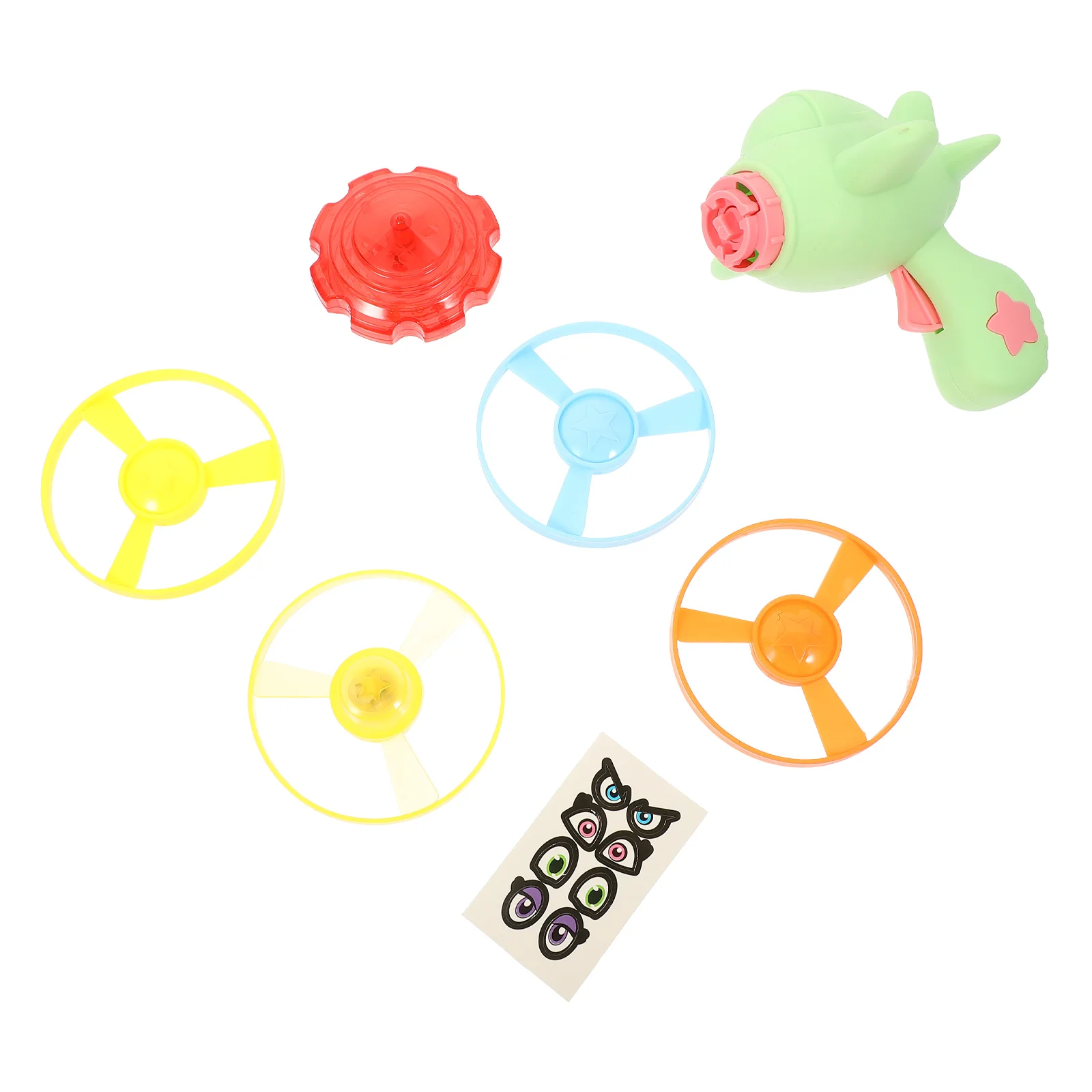 1 set Plastic Flying Saucer Toy Kids Launcher Disc Cartoon Outdoor Fun Educational Communication Hands Eyes
1 set Plastic Flying Saucer Toy Kids Launcher Disc Cartoon Outdoor Fun Educational Communication Hands Eyes