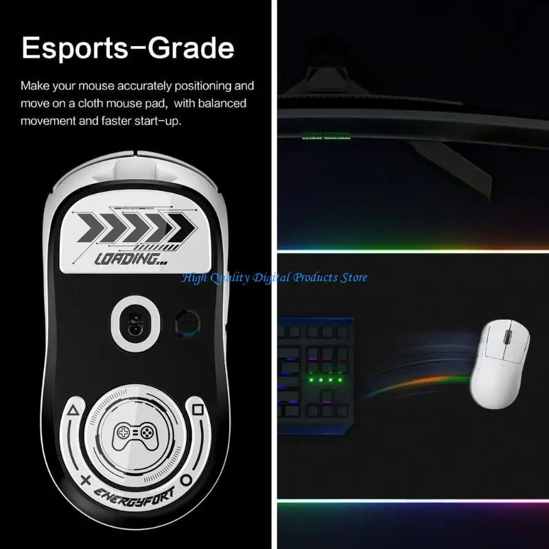 U2JE Glass Mouse Skates for Rapid Responses and Reliable Use, for GPW3 Mouse Feet Pad Rounded Curves Edges Pad
U2JE Glass Mouse Skates for Rapid Responses and Reliable Use, for GPW3 Mouse Feet Pad Rounded Curves Edges Pad