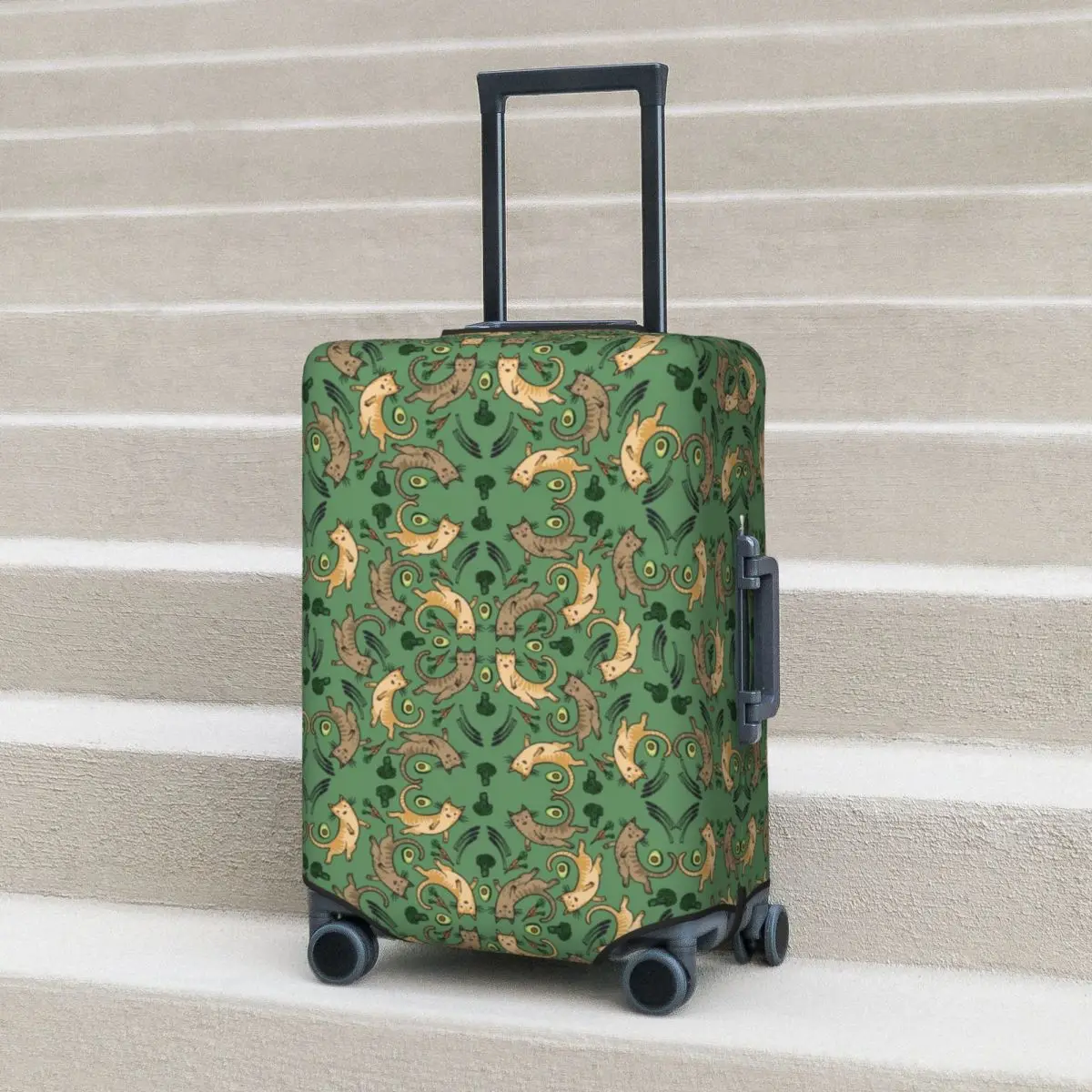 Veggie Cats Suitcase Cover Tabby Avocado Cartoon Fun Cruise Trip Flight Practical Luggage Accesories Protector
Veggie Cats Suitcase Cover Tabby Avocado Cartoon Fun Cruise Trip Flight Practical Luggage Accesories Protector