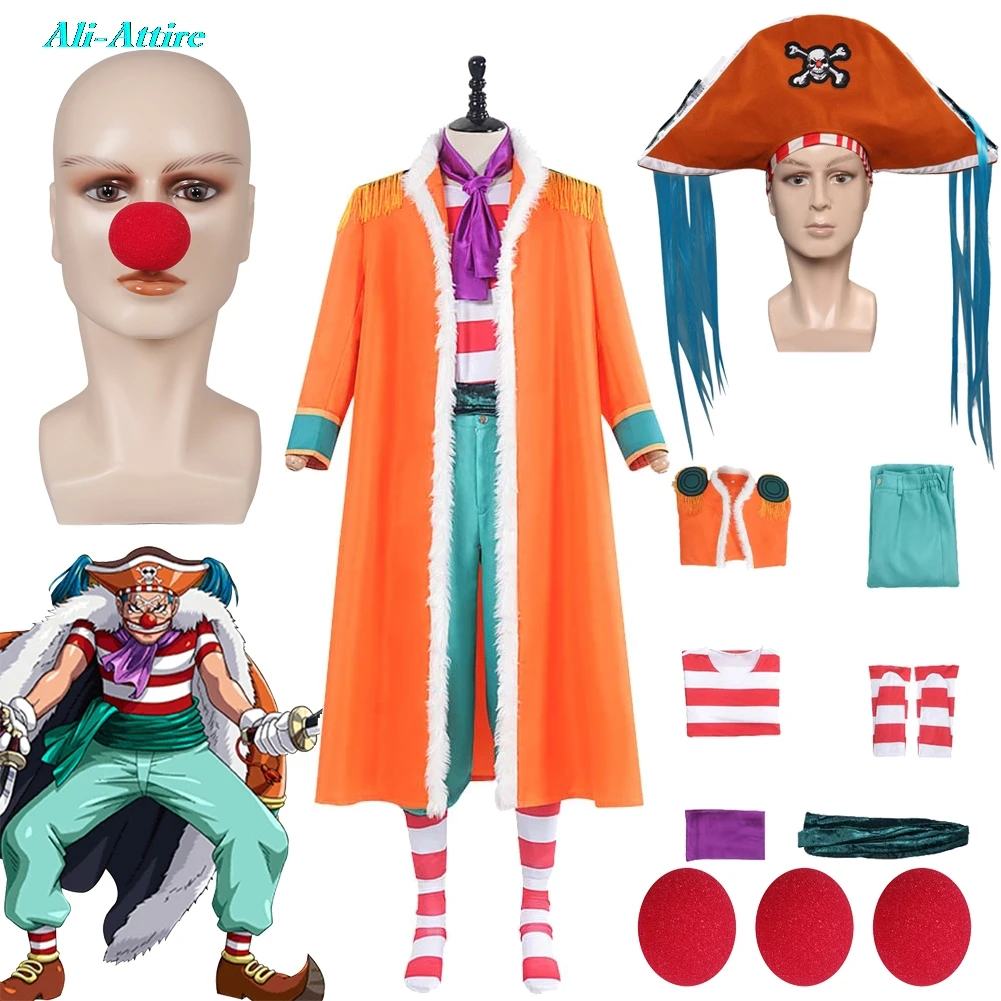 Багги Мужской Косплей Фантазия Костюм Аниме Пират Маскировка Шляпа Шарф Перчатки Пальто Красный Нос Взрослые Ролевые Игры Хэллоуин Наряд Костюмы
Багги Мужской Косплей Фантазия Костюм Аниме Пират Маскировка Шляпа Шарф Перчатки Пальто Красный Нос Взрослые Ролевые Игры Хэллоуин Наряд Костюмы