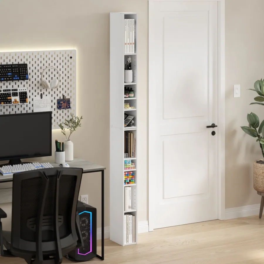 Fulda 10-Tier Space Saving Storage Shelf Bookcase 6-Inch Width White
Fulda 10-Tier Space Saving Storage Shelf Bookcase 6-Inch Width White