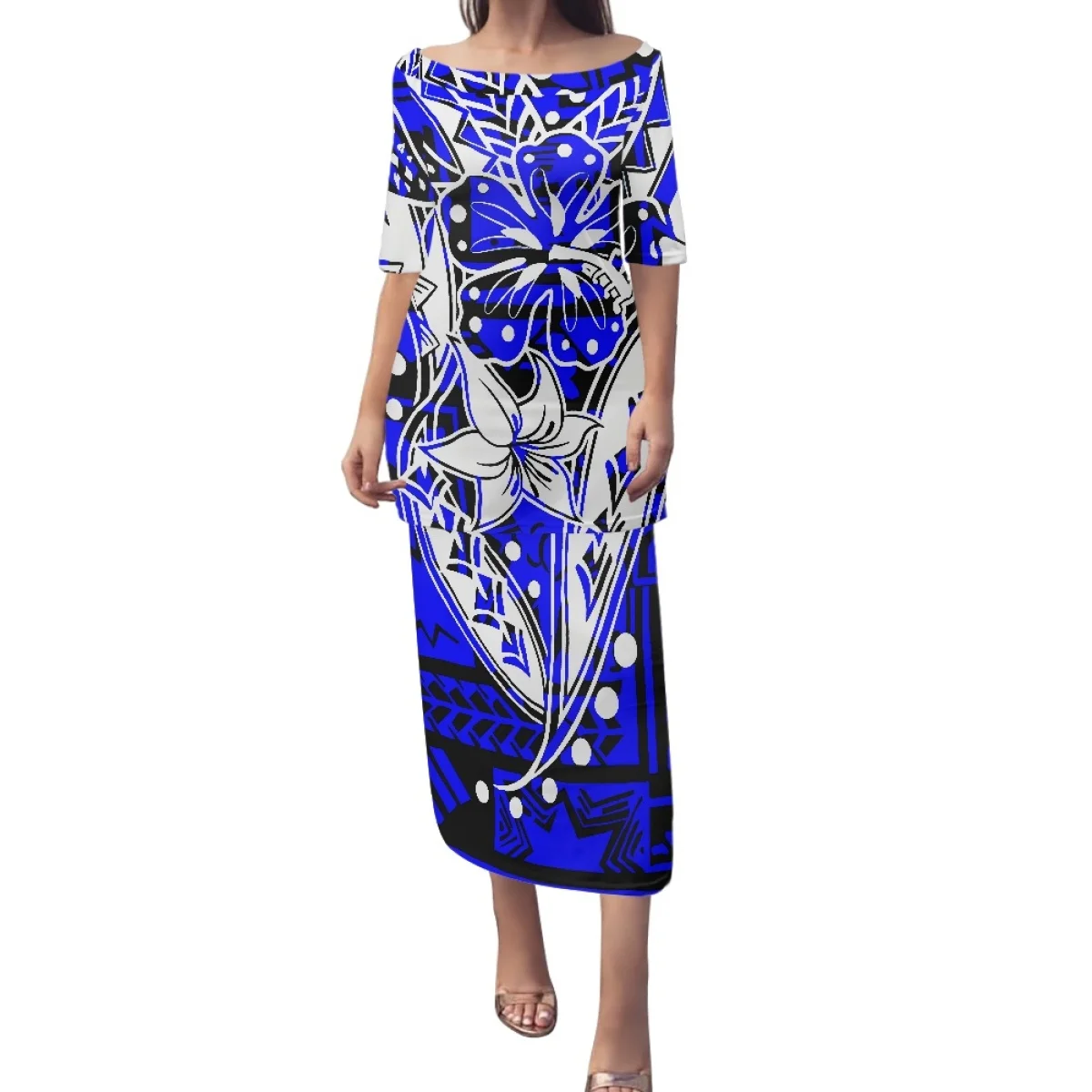 7XL ladies elegant Polynesian tattoo pattern dress custom logo plumeria casual dress short sleeves women 2 piece set
7XL ladies elegant Polynesian tattoo pattern dress custom logo plumeria casual dress short sleeves women 2 piece set
