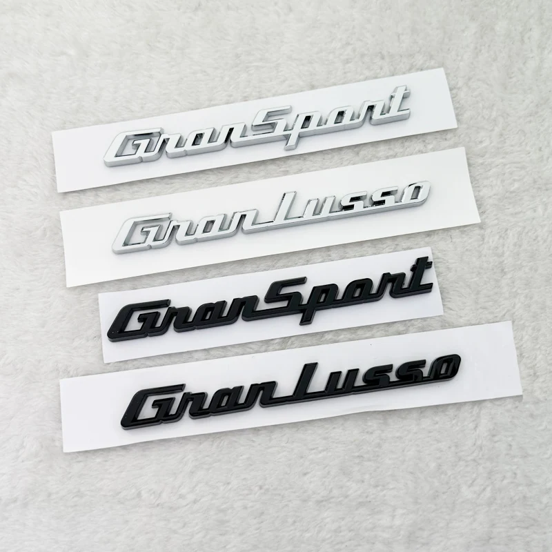 Emblema del maletero trasero ABS cromado y plateado, pegatina de guardabarros lateral para Maserati Ghibli Gransport Granlusso
Emblema del maletero trasero ABS cromado y plateado, pegatina de guardabarros lateral para Maserati Ghibli Gransport Granlusso