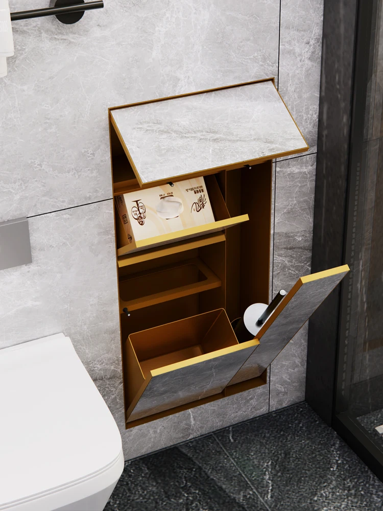 Hidden stainless steel niche trash can toilet toilet embedded tissue box rack can be customized wall cabinet
Hidden stainless steel niche trash can toilet toilet embedded tissue box rack can be customized wall cabinet