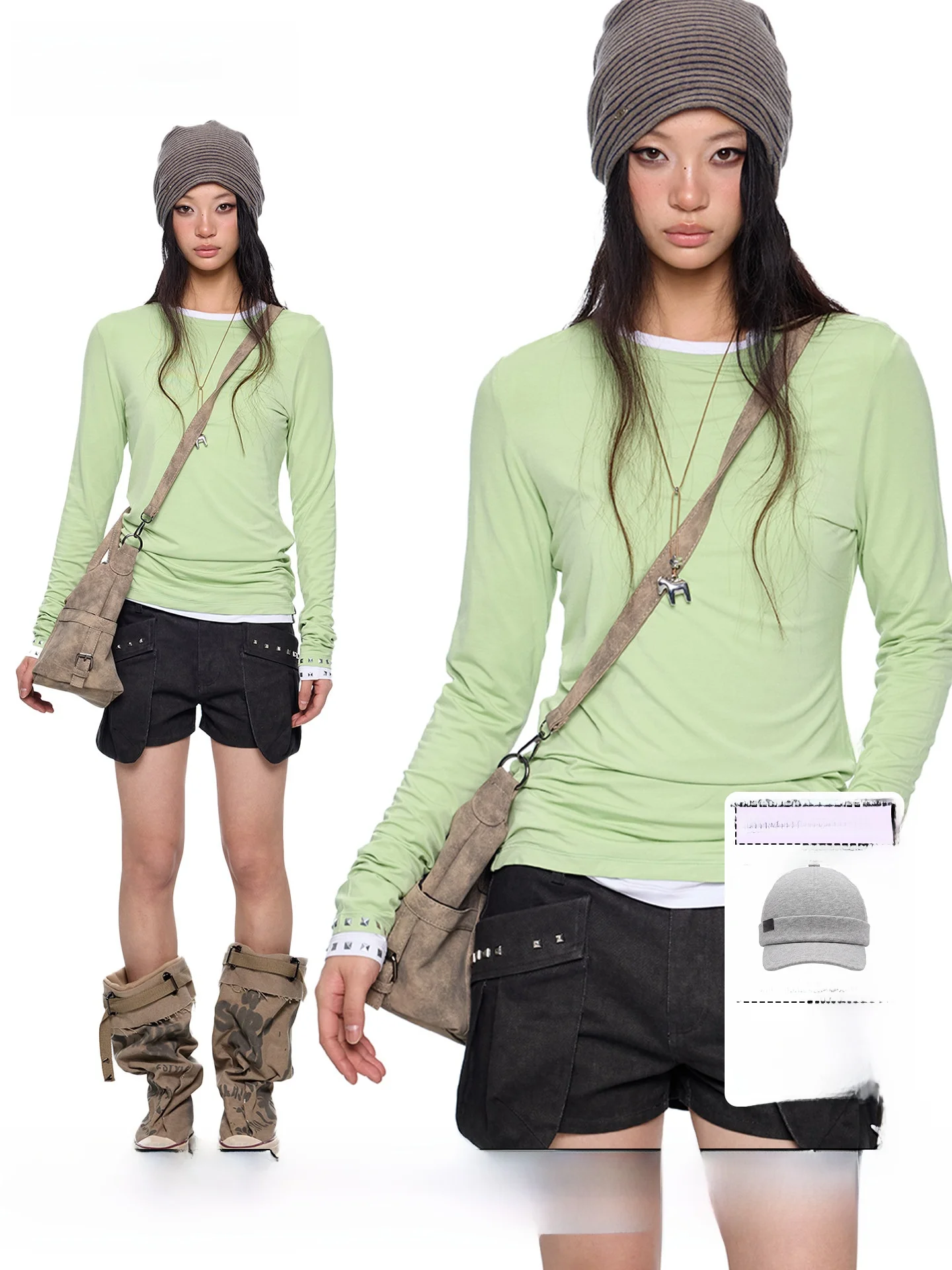EZEK round Ne Long Sve Slim Fit Women's T-irt Casual Sle Base Layer irt Inner Wear Top for Spring Summer
EZEK round Ne Long Sve Slim Fit Women's T-irt Casual Sle Base Layer irt Inner Wear Top for Spring Summer