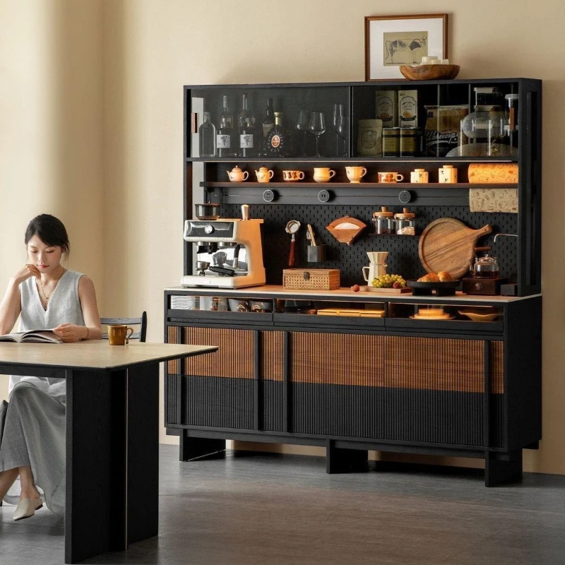 High cabinet dining side black Nordic living room hole tea solid wood locker wine cabinet storage integrated wall kitchen
High cabinet dining side black Nordic living room hole tea solid wood locker wine cabinet storage integrated wall kitchen