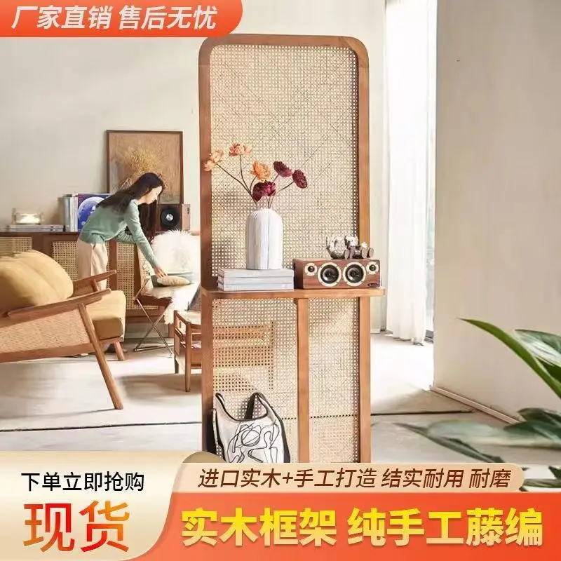 Customized. Japanese-Style Solid Wood Rattan Subareas Screens Movable Entrance Block Living Room Log Style Simple New Scree
Customized. Japanese-Style Solid Wood Rattan Subareas Screens Movable Entrance Block Living Room Log Style Simple New Scree
