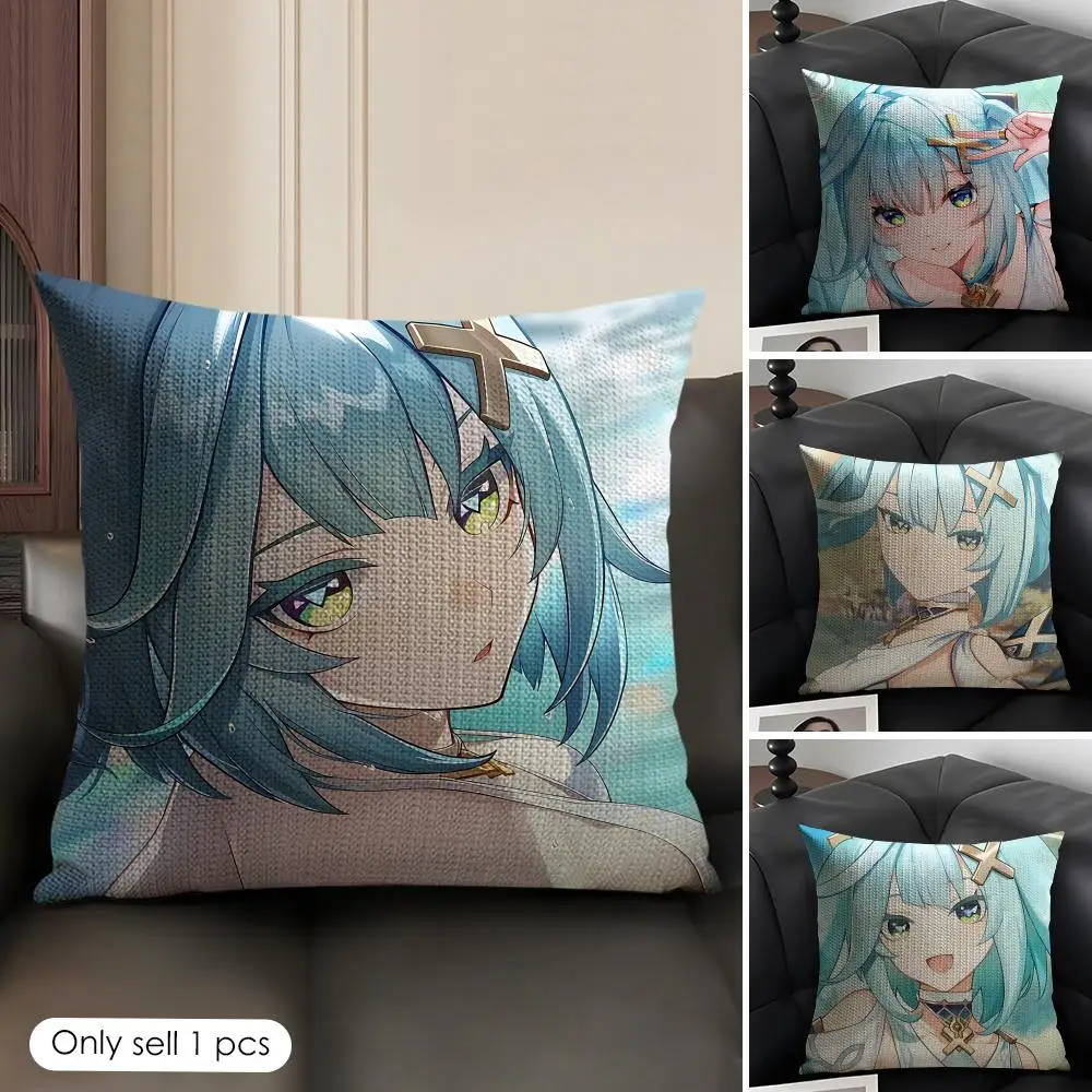Faruzan Genshin Game Cushion Cover Natural Linen Organic Fabric Double-Sided Printing Breathable Perfect Gift For Decor
Faruzan Genshin Game Cushion Cover Natural Linen Organic Fabric Double-Sided Printing Breathable Perfect Gift For Decor