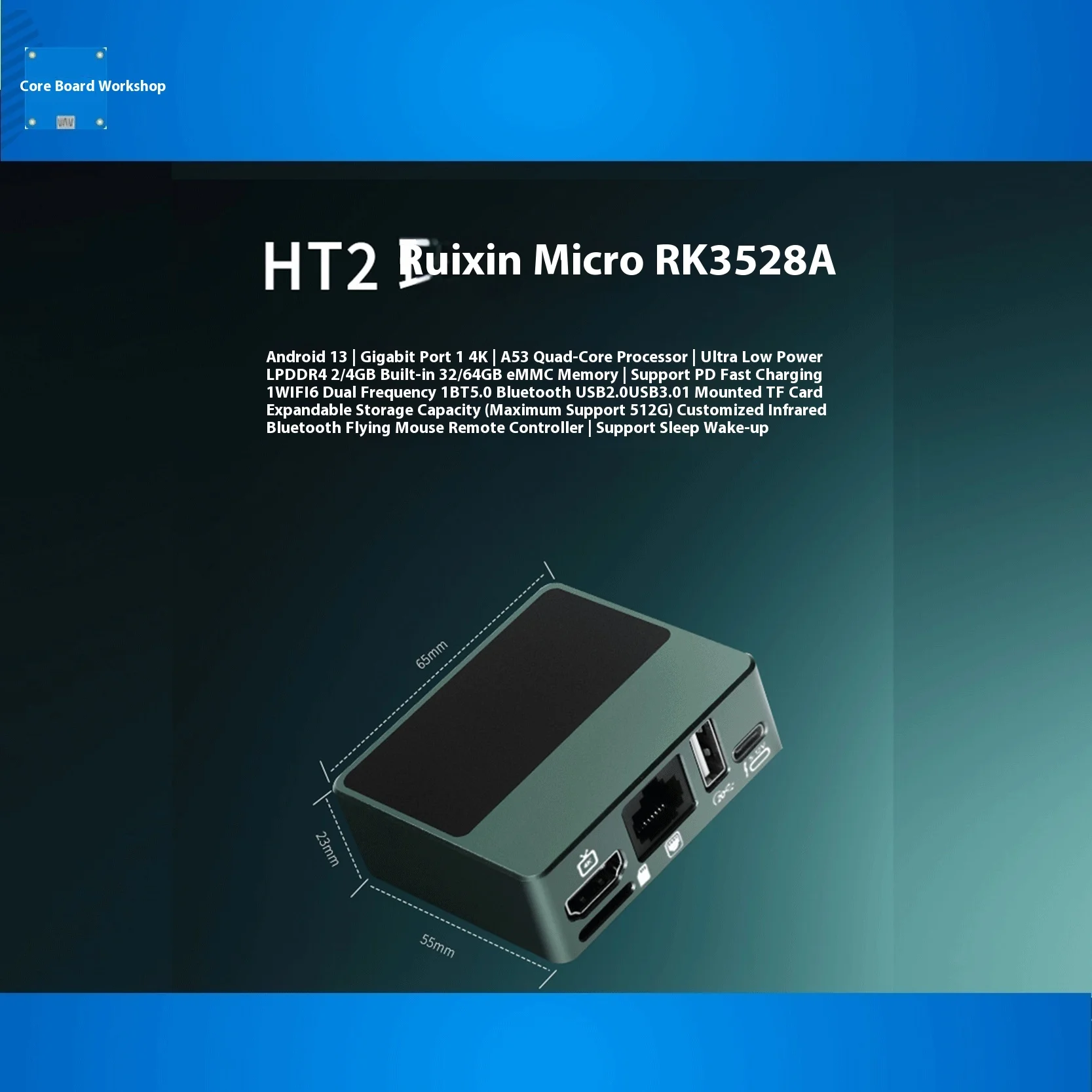 HT2 HD Network Player NAS Video Companion RK3528 HDMI WIFI 6 Gigabit Metal Shell
HT2 HD Network Player NAS Video Companion RK3528 HDMI WIFI 6 Gigabit Metal Shell