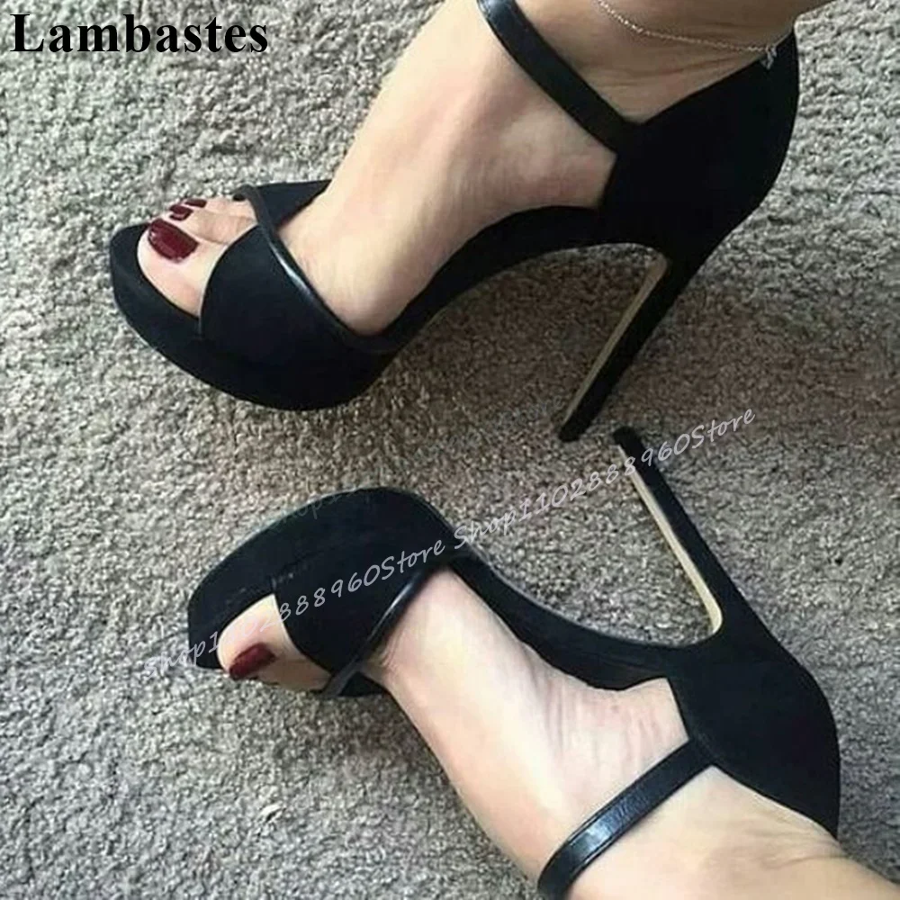 High Quality Black Elegant Sandals Stilettos High Heel Women Shoes Ankle Buckle Strap Peep Toe 2025 Fashion Zapatos Para Mujere
High Quality Black Elegant Sandals Stilettos High Heel Women Shoes Ankle Buckle Strap Peep Toe 2025 Fashion Zapatos Para Mujere