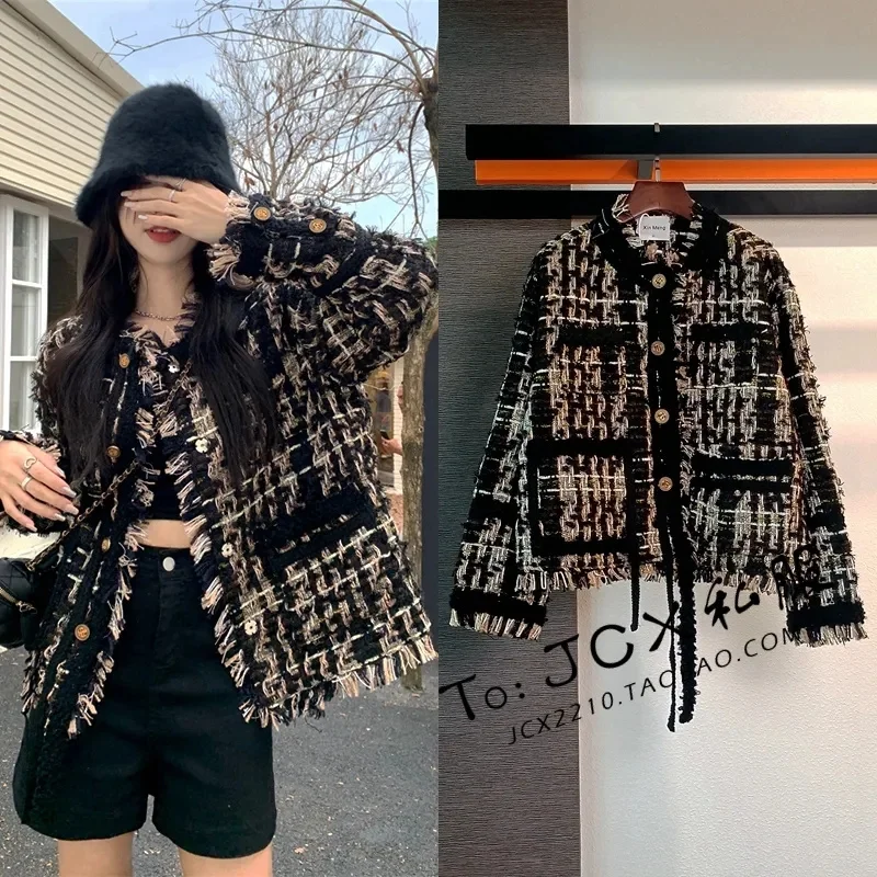 2024 Campus Wind Jacket Female Industry Black Coat Tassel High Sense Spring Autumn Outwear Small Fragrance Overcoat Women's Tops
2024 Campus Wind Jacket Female Industry Black Coat Tassel High Sense Spring Autumn Outwear Small Fragrance Overcoat Women's Tops