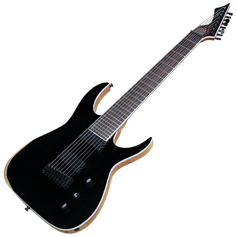 Hot sales 8 string Sharp corner Black Body electric guitar with rosewood fingerboard Made In China
Hot sales 8 string Sharp corner Black Body electric guitar with rosewood fingerboard Made In China